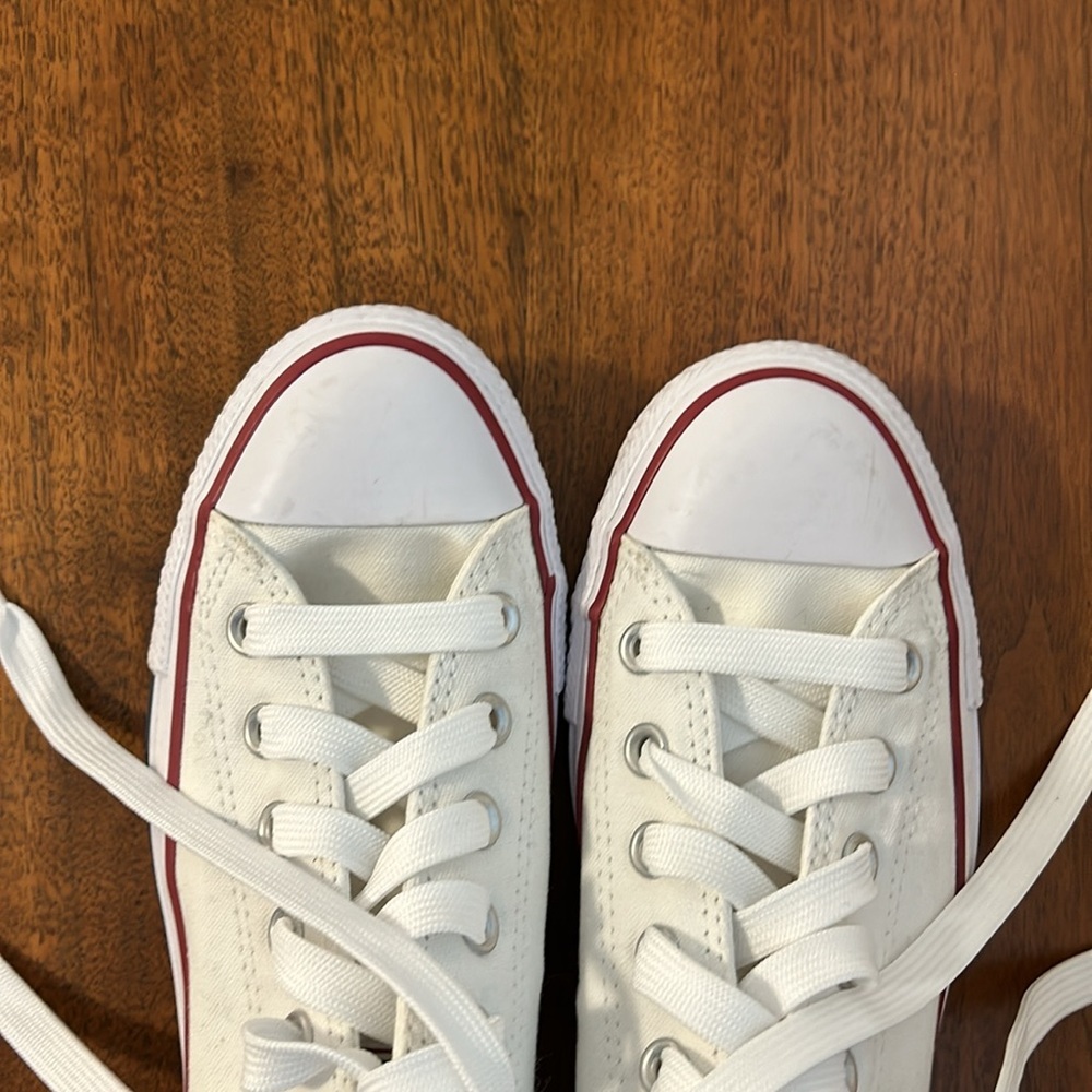 Converse Chuck Taylor All Star White Low Top Sneakers - Picture 4 of 10